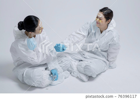 Covid virus medical staff concept Covid virus medical staff concept 76396117