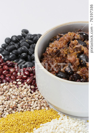 Ogok bap, five grain bean rice of Korea Ogok bap, five grain bean rice of Korea 76397386