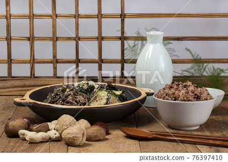 representative foods for Daeboreum, first full moon of the lunar year in Korea representative foods for Daeboreum, first full moon of the lunar year in Korea 76397410