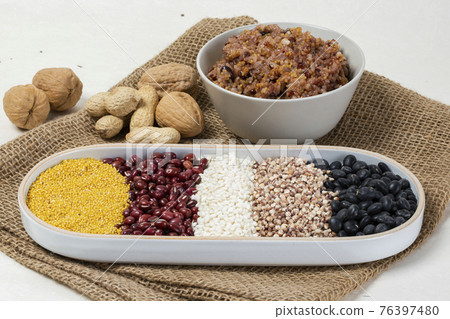 Ogok bap, five grain bean rice of Korea Ogok bap, five grain bean rice of Korea 76397480