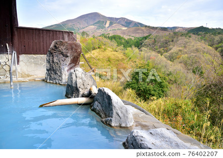 Wata Onsenkyo Hagenoyu Onsen Blue-white hot spring White-blue hot spring Kyushu hot spring Wata Onsenkyo Hagenoyu Onsen Blue-white hot spring White-blue hot spring Kyushu hot spring 76402207