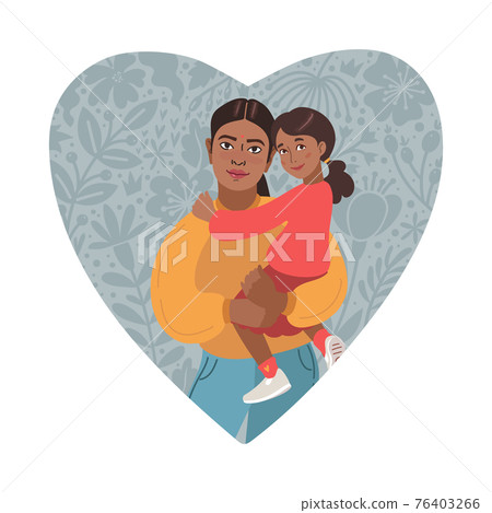 Happy Mothers Day Greeting Card. I love you... - Stock Illustration  [76403266] - PIXTA