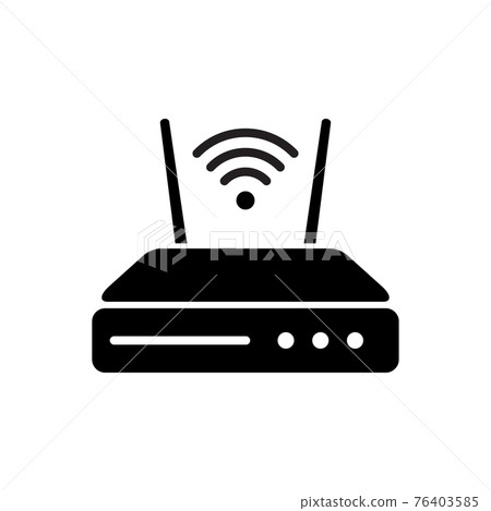 wireless router repeater icon vector for graphic design, logo, web site, social media, mobile app, ui illustration 76403585