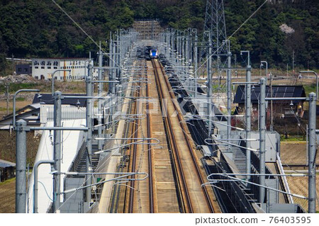 Hokuriku Shinkansen with reduced number Hokuriku Shinkansen with reduced number 76403595