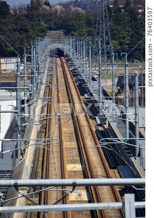 Hokuriku Shinkansen with reduced number 76403597