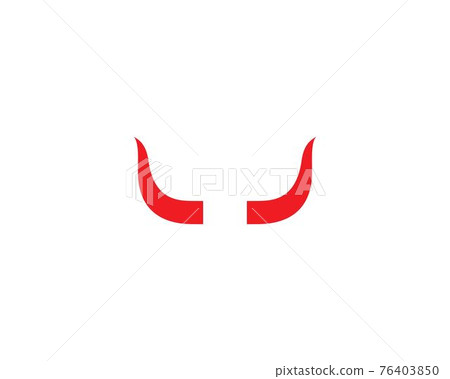 Bull horn logo vector Bull horn logo vector 76403850