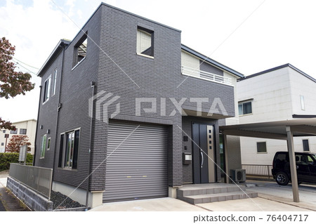 Exterior of new house Entrance Veranda Carport 76404717