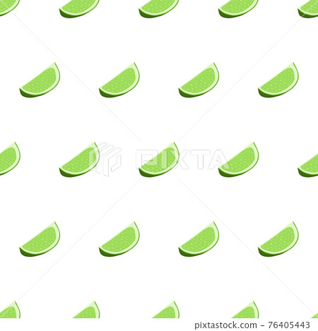 Hand drawn seamless pattern with sliced lime.... - Stock Illustration ...