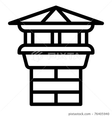 House chimney icon, outline style House chimney icon, outline style 76405940