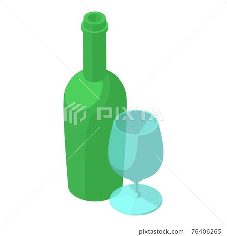 Aperitif icon, isometric style 76406265
