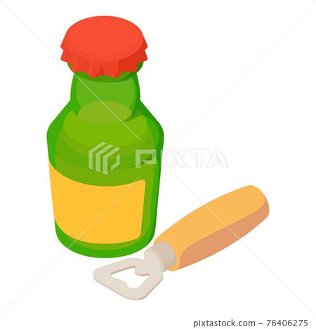 Craft beer icon, isometric style Craft beer icon, isometric style 76406275