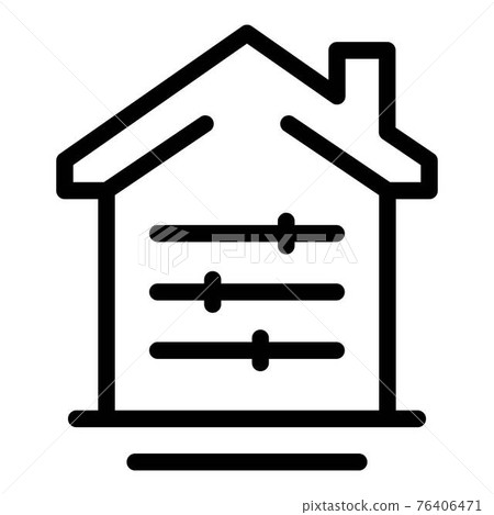 Smart house icon, outline style - Stock Illustration [76406471] - PIXTA