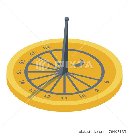Sunlight watch icon, isometric style Sunlight watch icon, isometric style 76407185