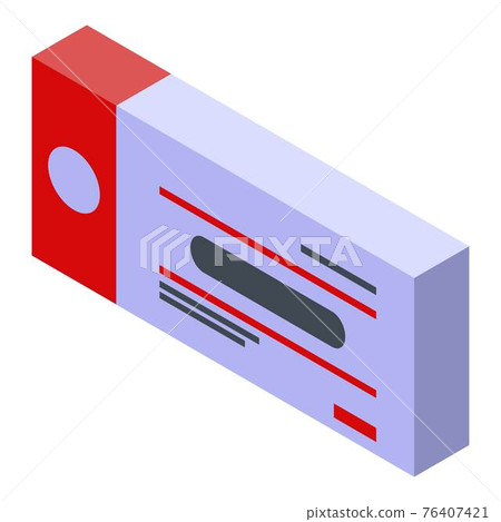Vaccine pill box icon, isometric style Vaccine pill box icon, isometric style 76407421