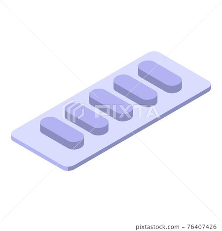 Prevention flu pills icon, isometric style Prevention flu pills icon, isometric style 76407426