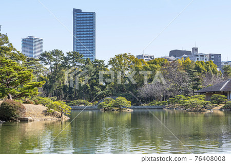 Hiroshima City, Hiroshima Prefecture, Shukkeien in fine weather 76408008