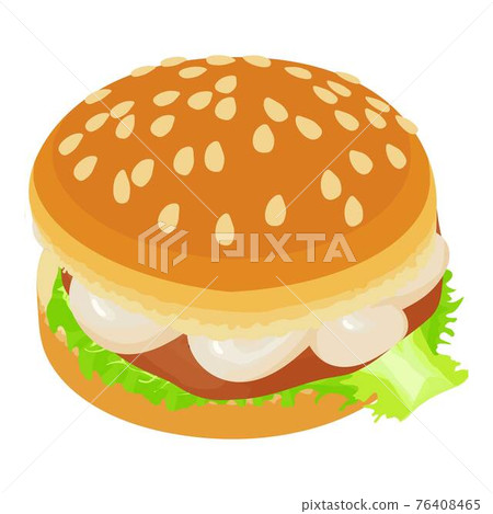 Hamburger icon, isometric style Hamburger icon, isometric style 76408465