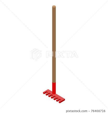 Farm rake icon, isometric style - Stock Illustration [76408716] - PIXTA
