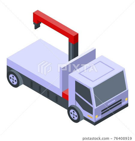 Tow truck service icon, isometric style 76408919