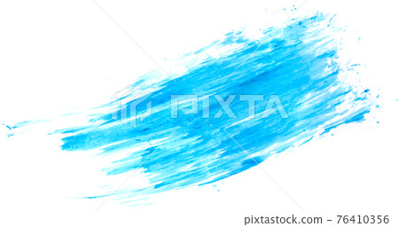 Abstract blue watercolor brush stroke color design on white background Abstract blue watercolor brush stroke color design on white background 76410356