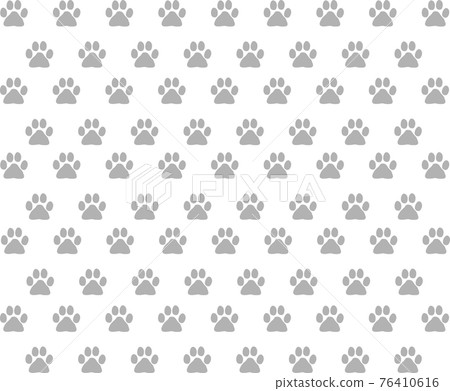 Background material with lots of cute paws Background material with lots of cute paws 76410616