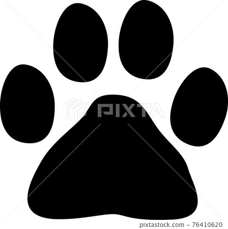 Cute cat paws "silhouette" Cute cat paws "silhouette" 76410620