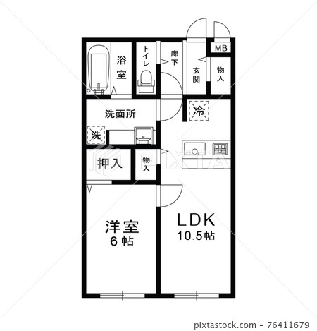 Illustration image of floor plan 76411679