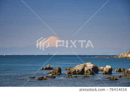 [橫須賀市] 從太陽山海岸看富士山 76414016