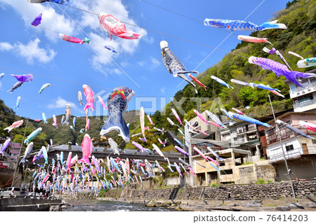 金館溫泉鯉魚旗節 端午節 熊本縣阿蘇區小國町 76414203