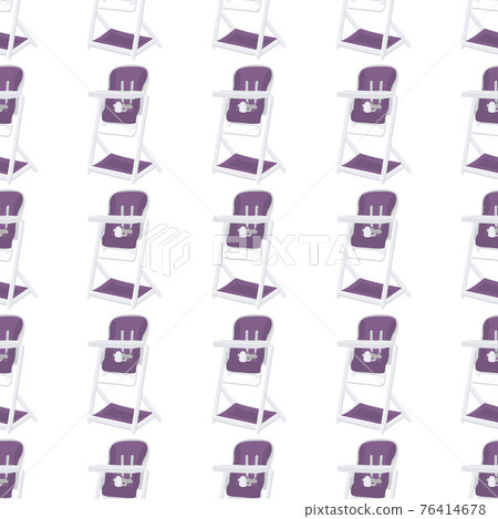 Illustration on theme colorful modern child high chair Illustration on theme colorful modern child high chair 76414678