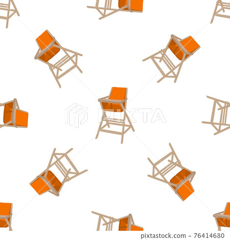 Illustration on theme colorful modern child high chair Illustration on theme colorful modern child high chair 76414680