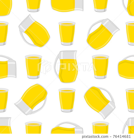 Illustration on theme colored lemonade in glass jug Illustration on theme colored lemonade in glass jug 76414681