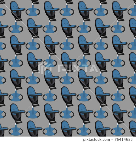 Illustration on theme colorful modern child high chair Illustration on theme colorful modern child high chair 76414683