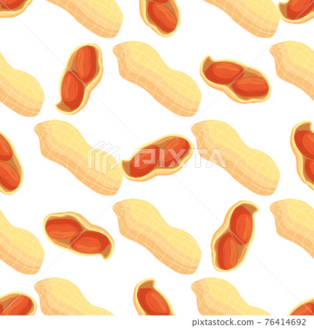 Illustration on theme big pattern identical types peanut Illustration on theme big pattern identical types peanut 76414692
