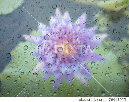 Close-up of water drops on glass surface as background Close-up of water drops on glass surface as background 76415055
