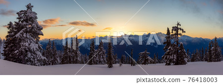 Panoramic View of Canadian Nature Landscape Panoramic View of Canadian Nature Landscape 76418003