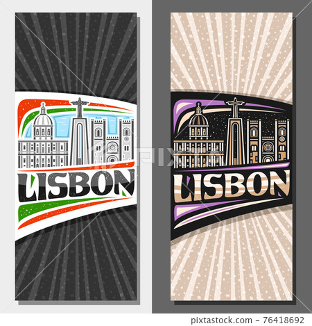 Vector vertical templates for Lisbon Vector vertical templates for Lisbon 76418692
