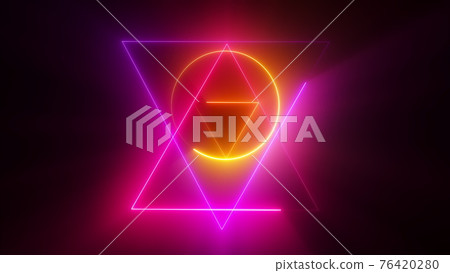 Magic pentagram in circle abstract background. Magic pentagram in circle abstract background. 76420280