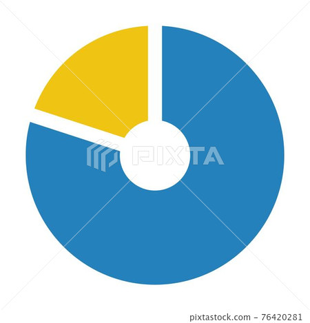 Pie chart icon vector graph diagram symbol for big data analytics reports and statistics information in a flat color illustration Pie chart icon vector graph diagram symbol for big data analytics reports and statistics information in a flat color illustration 76420281