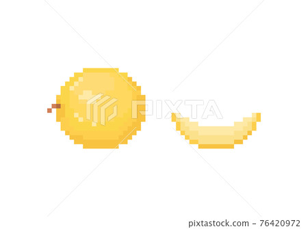 Pixel a Melon Illustration. Pixel art melon and... - Stock Illustration ...