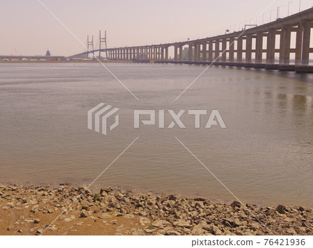 Seohae Grand Bridge. West Coast Expressway. Pier. Sea 76421936