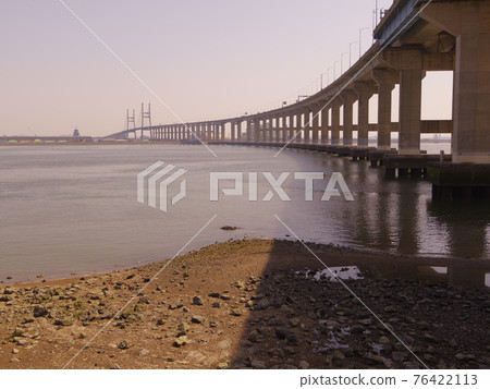 West Coast Expressway. West Sea Bridge. Pier. Main tower West Coast Expressway. West Sea Bridge. Pier. Main tower 76422113