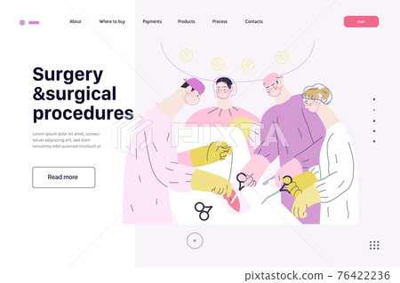 Medical reports application - medical insurance illustration. Flat vector 76422236