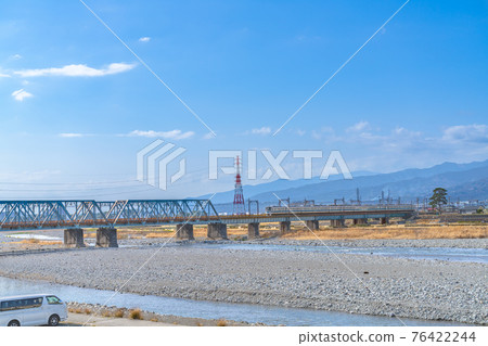 Kanagawa Ashigara Plain Cityscape around Sakawa River 76422244