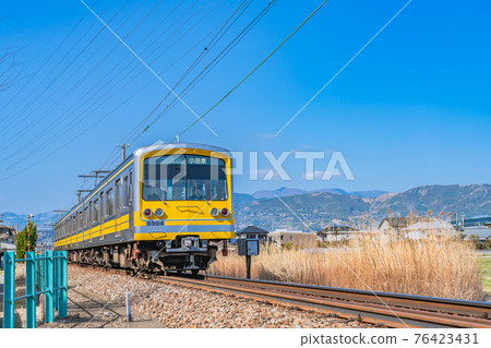 Scenery along the Izu Hakone Railway Daioyama Line in Minamiashigara City, Kanagawa 76423431