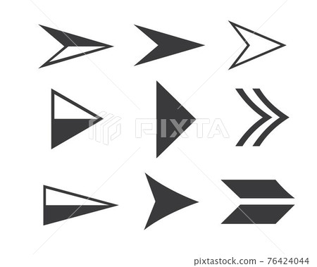 Arrow vector illustration icon Logo of delivery... - Stock Illustration ...
