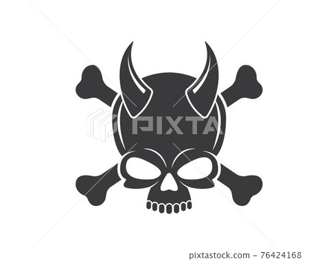 skull bone logo vector illustration skull bone logo vector illustration 76424168