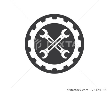 wrench vector illustration and icon of automotive repair 76424193