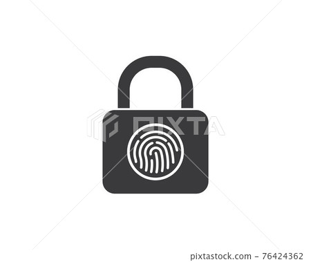 finger lock technology vector icon illustration finger lock technology vector icon illustration 76424362