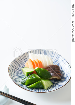 Assorted rice bran pickles Assorted rice bran pickles 76424382